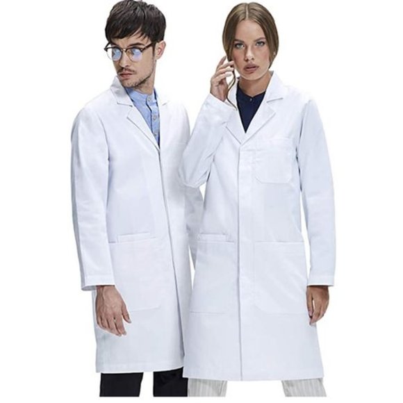 Dr. James - Unisex Lab Coat with Smartphone & Tablet Pockets - Picture 1 of 10
